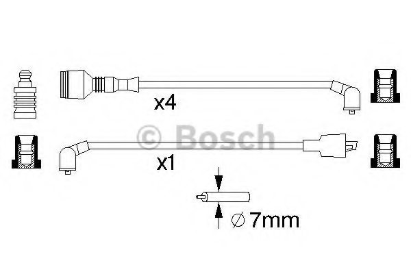 BOSCH 0 986 357 014 Ignition Cable Kit
